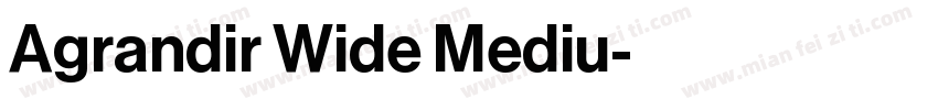 Agrandir Wide Mediu字体转换